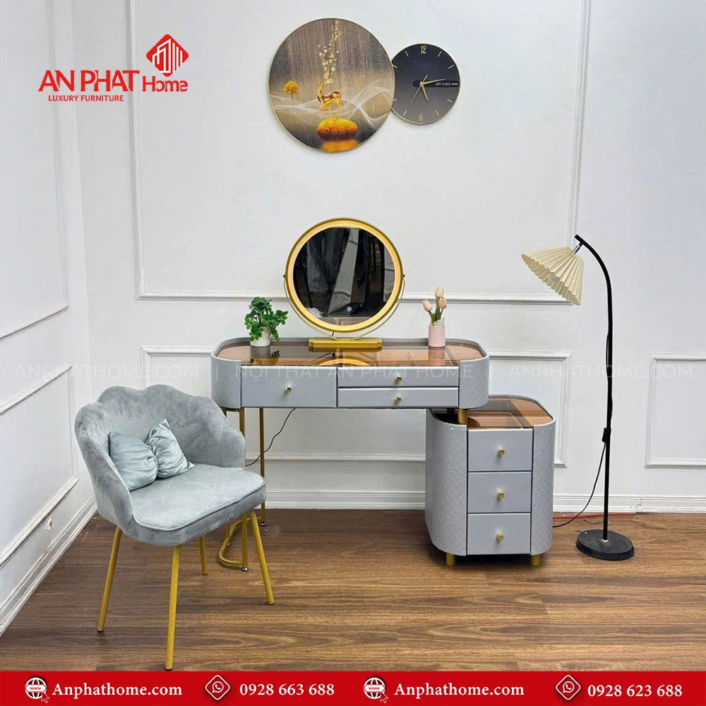 Bàn Trang Điểm Nhập Khẩu B-2801 6 Các mẫu bàn phấn trang điểm đẹp hiện đại