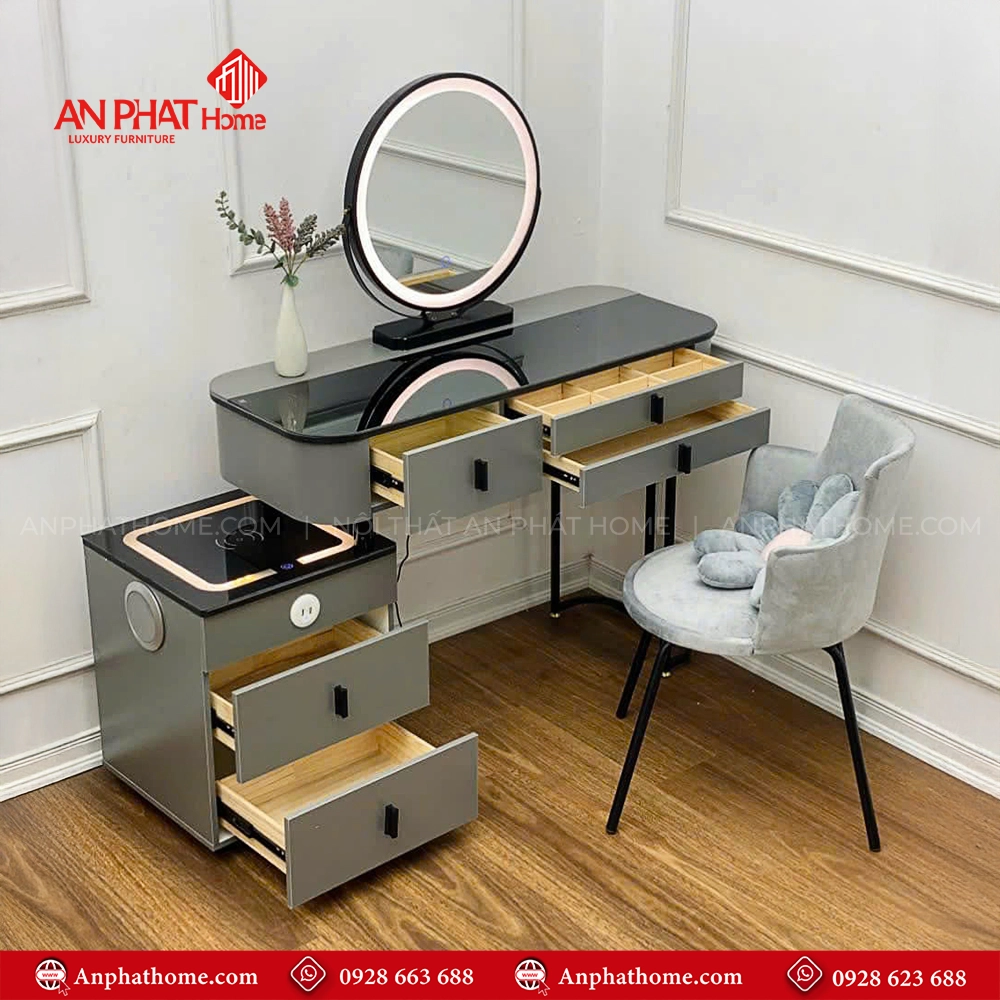 Mẫu bàn trang điểm gỗ công nghiệp đẹp