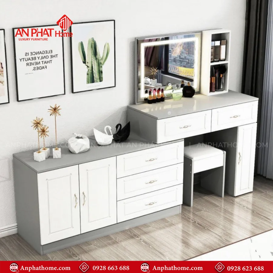 Bàn Trang Điểm Phong Cách Hiện Đại B-2852 7 Bàn Trang Điểm Phong Cách Hiện Đại B-2852 An Phát Home