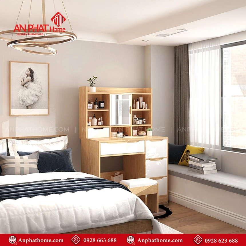 Bàn Trang Điểm Phòng Ngủ Đẹp B-2829 12 Thiết kế bàn trang điểm theo yêu cầu