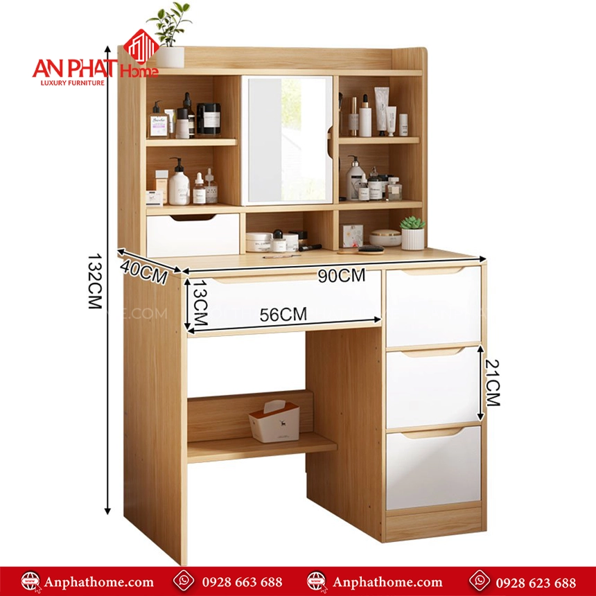 Bàn Trang Điểm Phòng Ngủ Đẹp B-2829 13 Bàn trang điểm thông minh