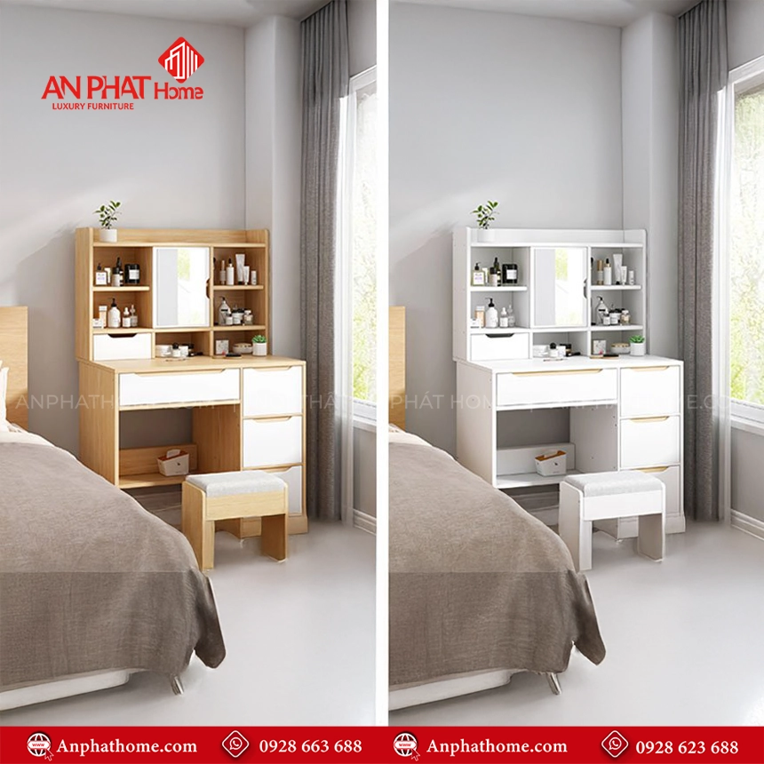 Bàn Trang Điểm Phòng Ngủ Đẹp B-2829 14 Mẫu bàn trang điểm kết hợp bàn làm việc