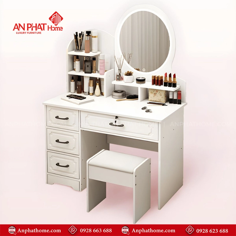 Bàn Trang Điểm Thông Minh Gỗ MDF B-2844 10 Mẫu bàn trang điểm đẹp hiện đại