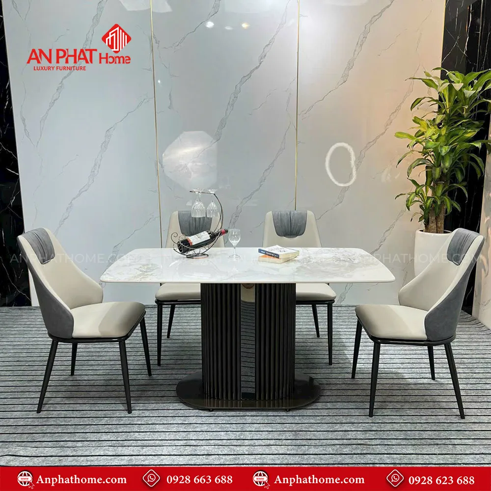 mặt bàn có thể tùy chọn kích thước để phù hợp với mục đích sử dụng, 1m20cm - 1m80cm kết hớp 4 ghế, 6 ghế, 8 ghế...