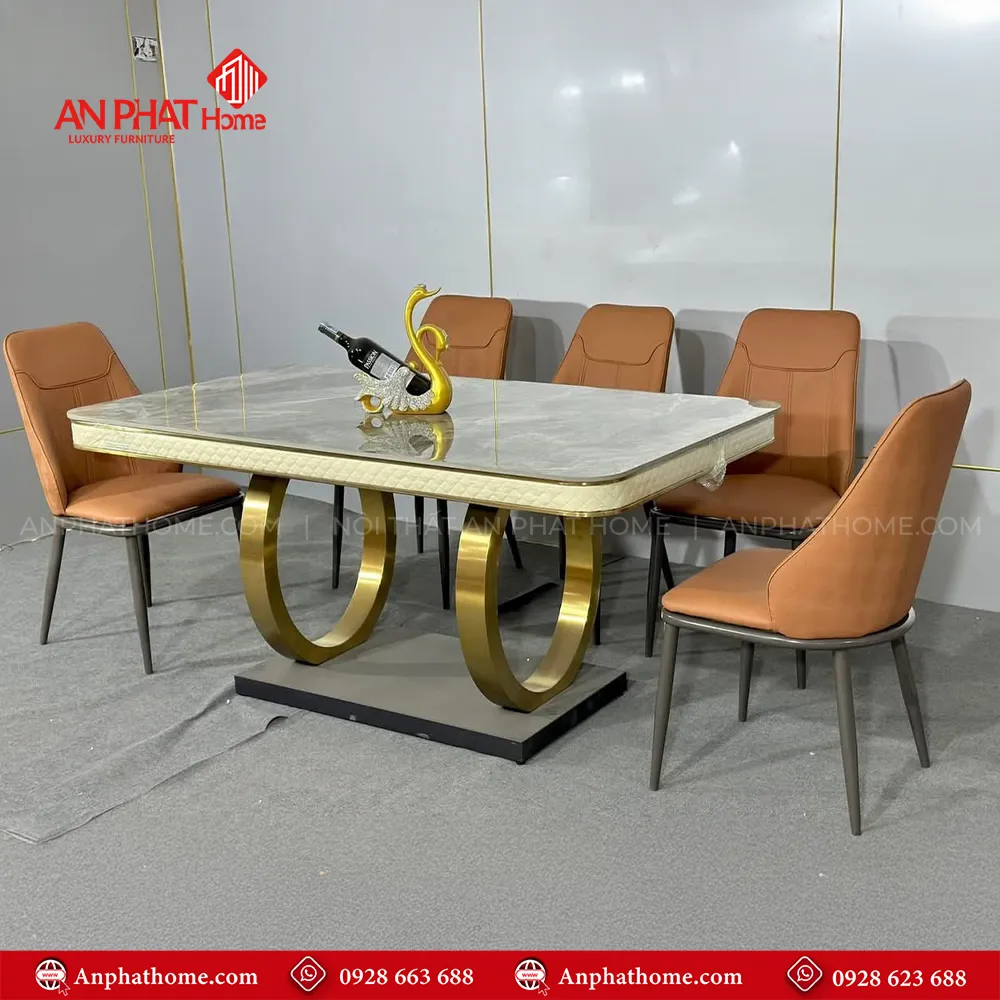 Bộ bàn ăn mặt đá cao cấp nhập khẩu BA-1937 13 Mẫu bàn ăn đẹp được lựa chọn nhiều thiết kế đơn giản hiện đại nhưng không kém phần sang trọng