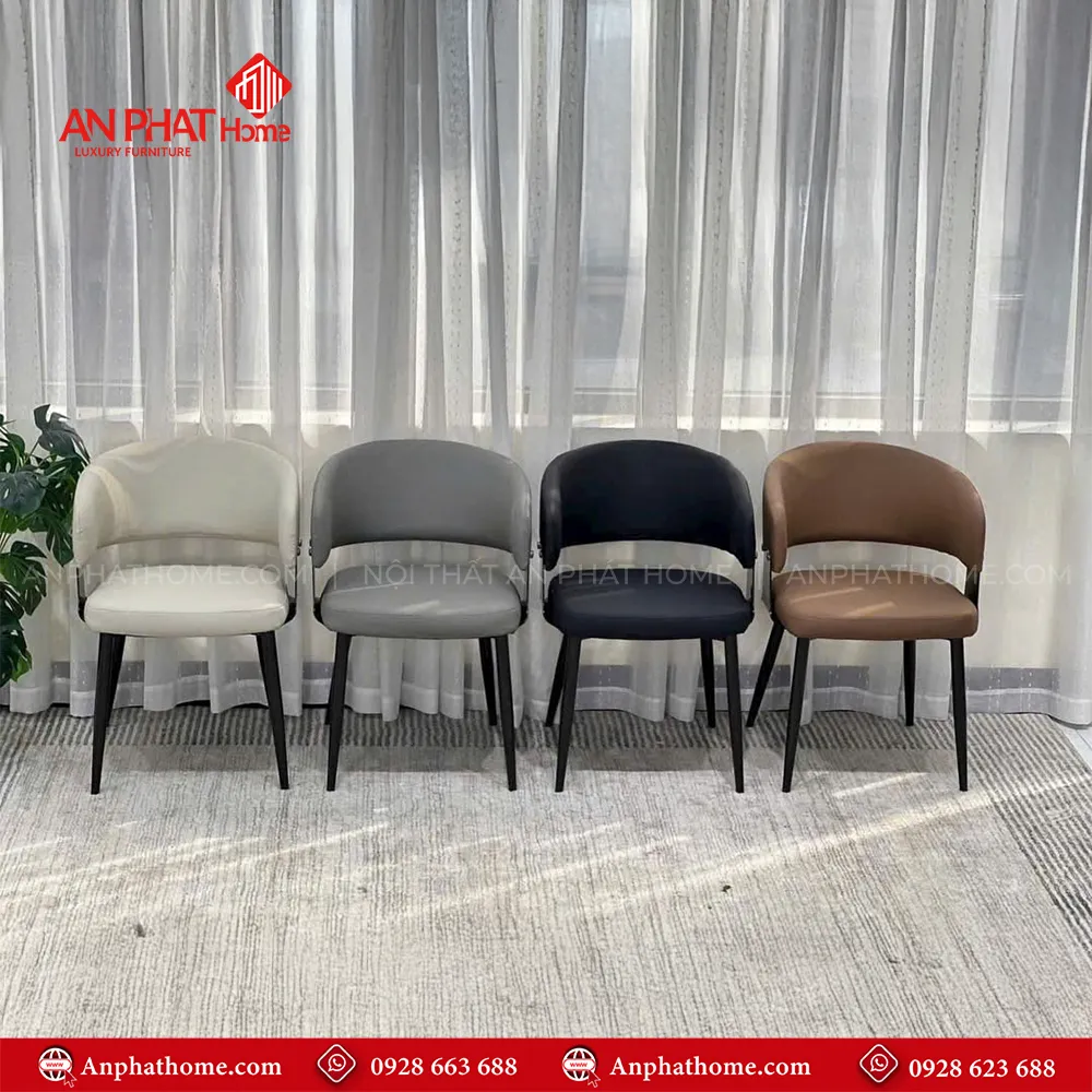 Bộ bàn ăn mặt đá ghế da cao cấp nhập khẩu BA-1959 17 Với các màu ghế phong phú chắc chắn sẽ chinh phục được những khách hàng khó tính nhất khi đến với AN PHÁT HOME