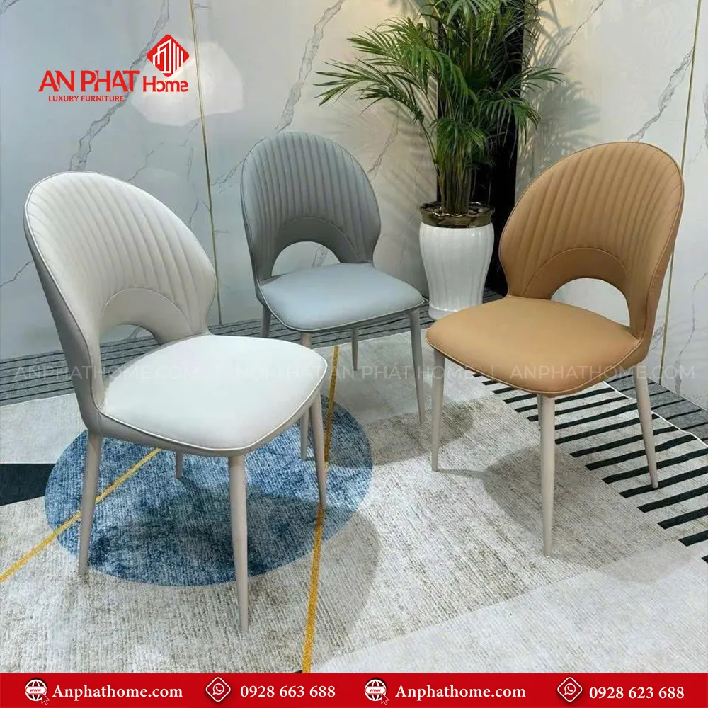 Bộ bàn ăn mặt đá thạch anh 6 ghế cao cấp BA-2015 14 Ghế da thiết kế sang trọng, bọc da Microfiber cao cấp