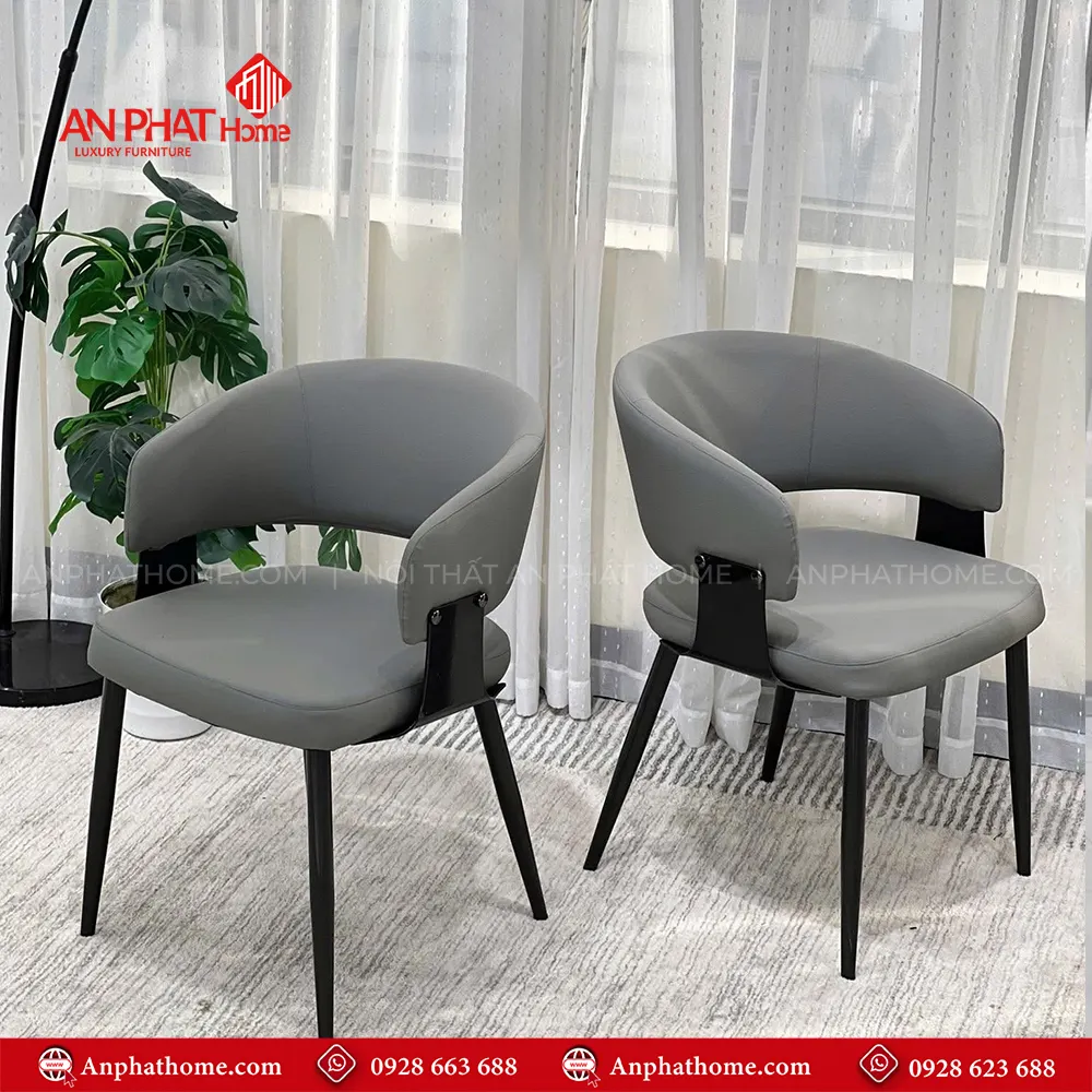 Bộ bàn ăn mặt đá thạch anh 6 ghế nhập khẩu BA-2019 17 Ghế da thiết kế sang trọng, bọc da Microfiber cao cấp