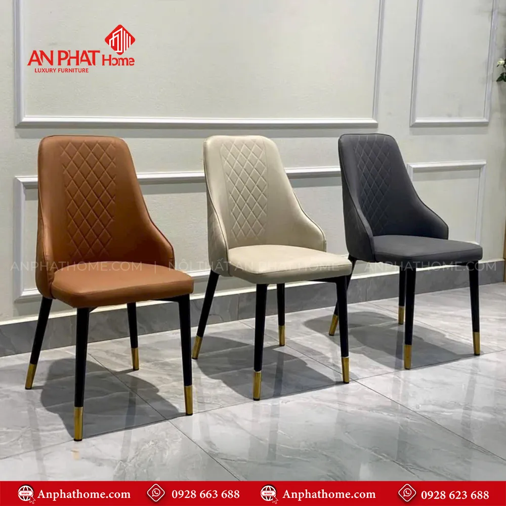 Bộ bàn ăn mặt đá tròn xoay 2 tầng sang trọng BA-1923 16 Ghế da cao cấp nhiều màu sắc đa dạng