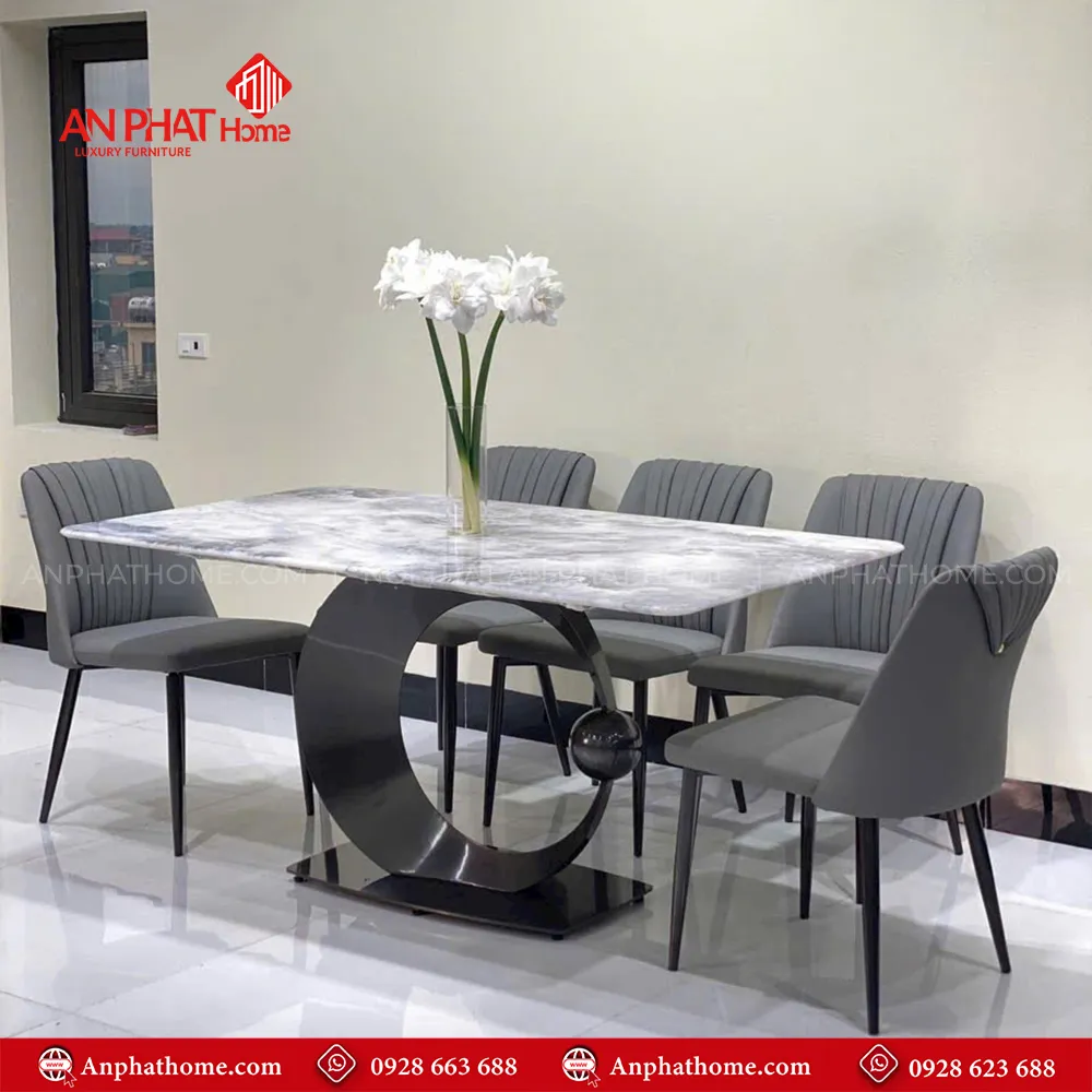 Bộ bàn ghế ăn cao cấp nhập khẩu BA-1954 11 Kích thước bàn đa dàng từ 1m40 - 2m20 tùy theo nhu cầu sử dụng khách hàng rễ ràng chọn lựa