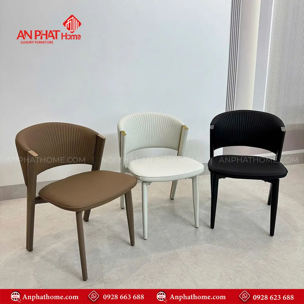 Bộ bàn ghế ăn cao cấp nhập khẩu BA-2001 14 Ghế da thiết kế sang trọng, bọc da Microfiber cao cấp