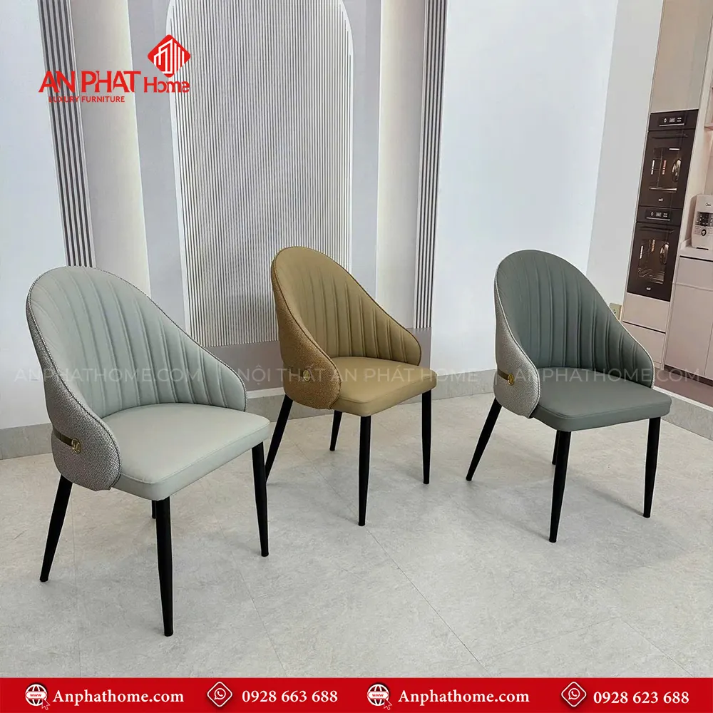 Bộ bàn ghế ăn inox mặt đá 6 ghế nhập khẩu BA-1993 14 Ghế da nhập khẩu thiết kế sang trọng, mặt bàn đá thạch anh cao cấp, tạo lên nét đẹp quý phái của bộ bàn ăn