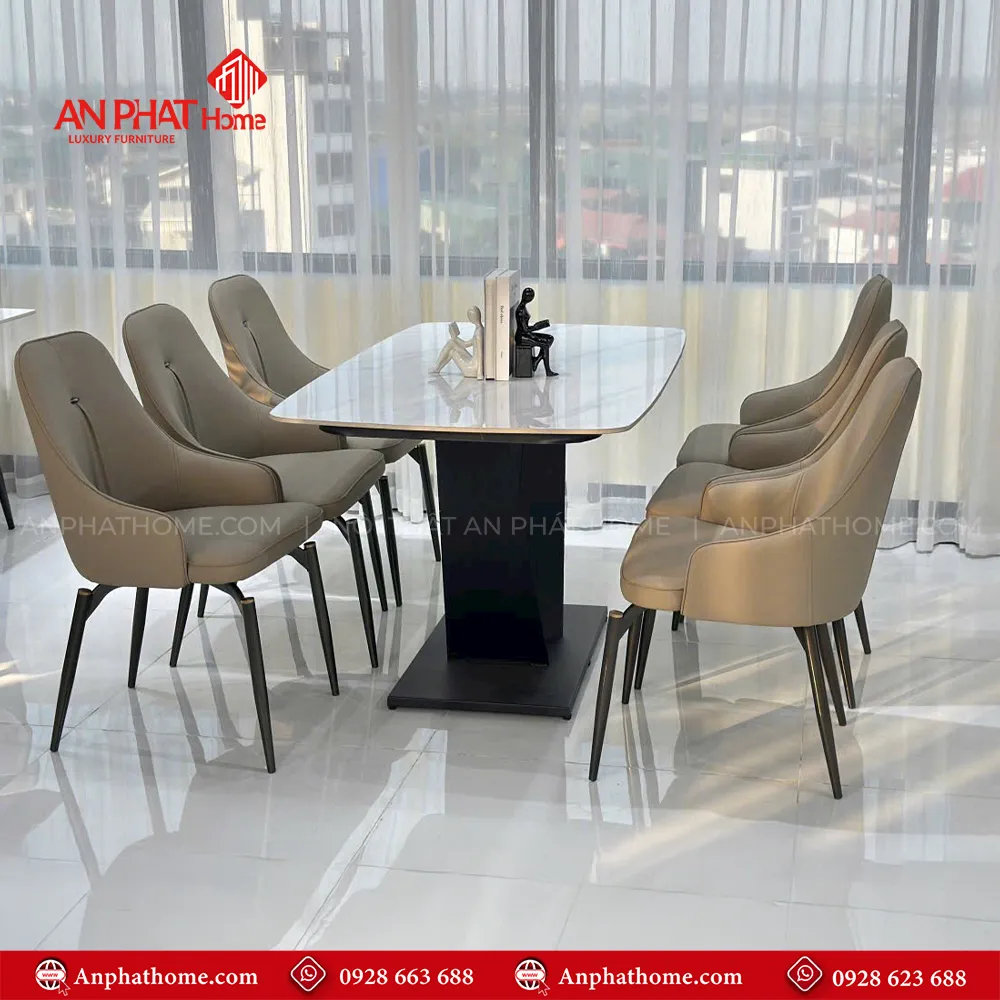 Bộ bàn ghế ăn mặt đá BA-1969 11 Bộ bàn ghế ăn mặt đá BA-1969