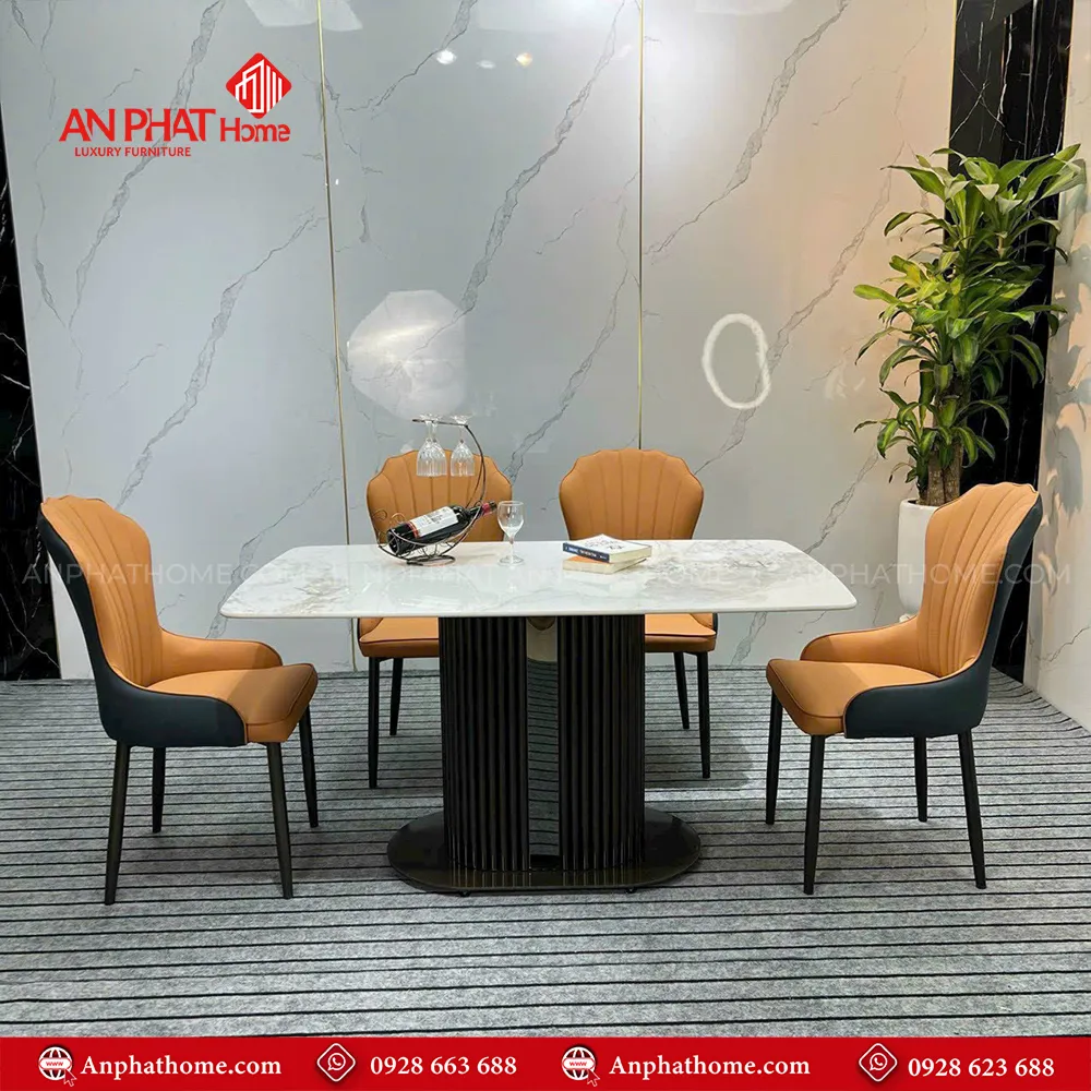 Bộ bàn ghế ăn mặt đá cao cấp 4 ghế BA-1962 14 Ngoài những mẫu ghế trên mẫu bàn BA-1962 còn có thể kết hợp với nhiều mẫu ghế khác nhau