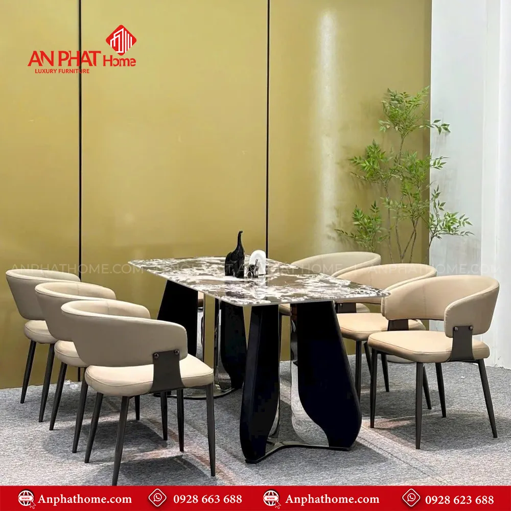 Bộ bàn ghế ăn mặt đá cao cấp nhập khẩu BA-1940 11 Bộ bàn ghế ăn mặt đá cao cấp nhập khẩu BA-1940