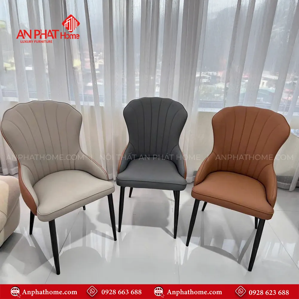 Bộ bàn ghế ăn mặt đá nhập khẩu BA-1999 16 Ghế da thiết kế sang trọng, bọc da Microfiber cao cấp