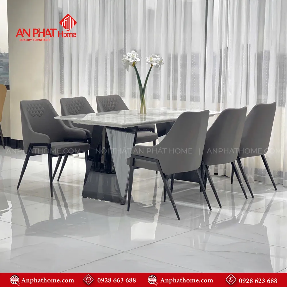 Bộ ghế ăn mặt đá cao cấp nhập khẩu BA-1947 7 Bộ ghế ăn mặt đá cao cấp nhập khẩu BA-1947