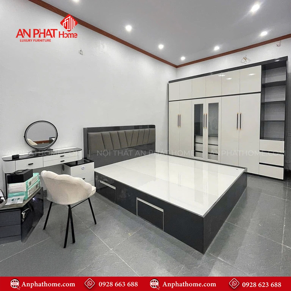 Combo Giường Tủ Bàn Trang Điểm CB-21 5 Combo Giường Tủ Bàn Trang Điểm CB-21 An Phát Home