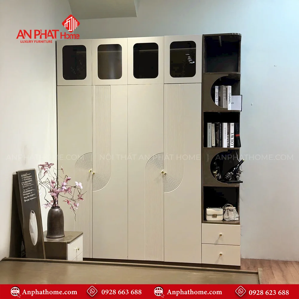 Combo Giường Tủ Bàn Trang Điểm CB-97 8 Tủ quần áo thiết kế hiện đại