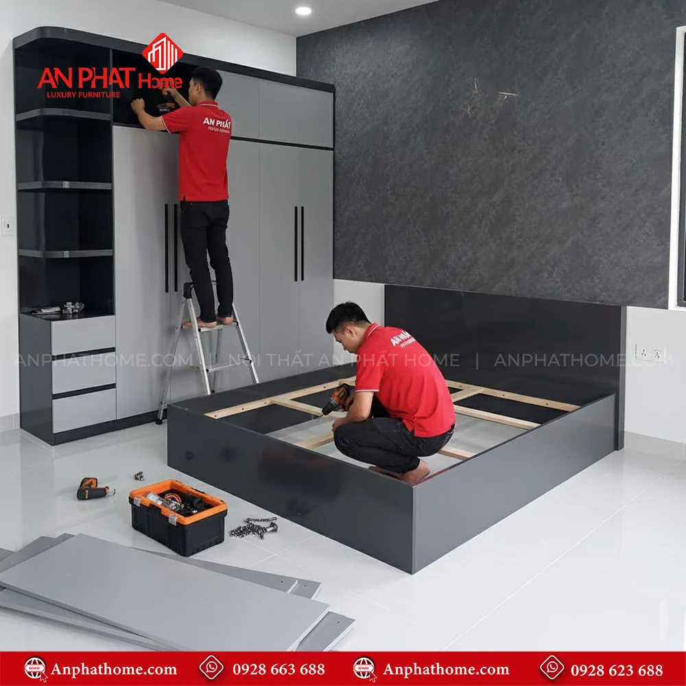 Combo Giường Tủ CB-11 6 Combo giường tủ gỗ đẹp hiện đại