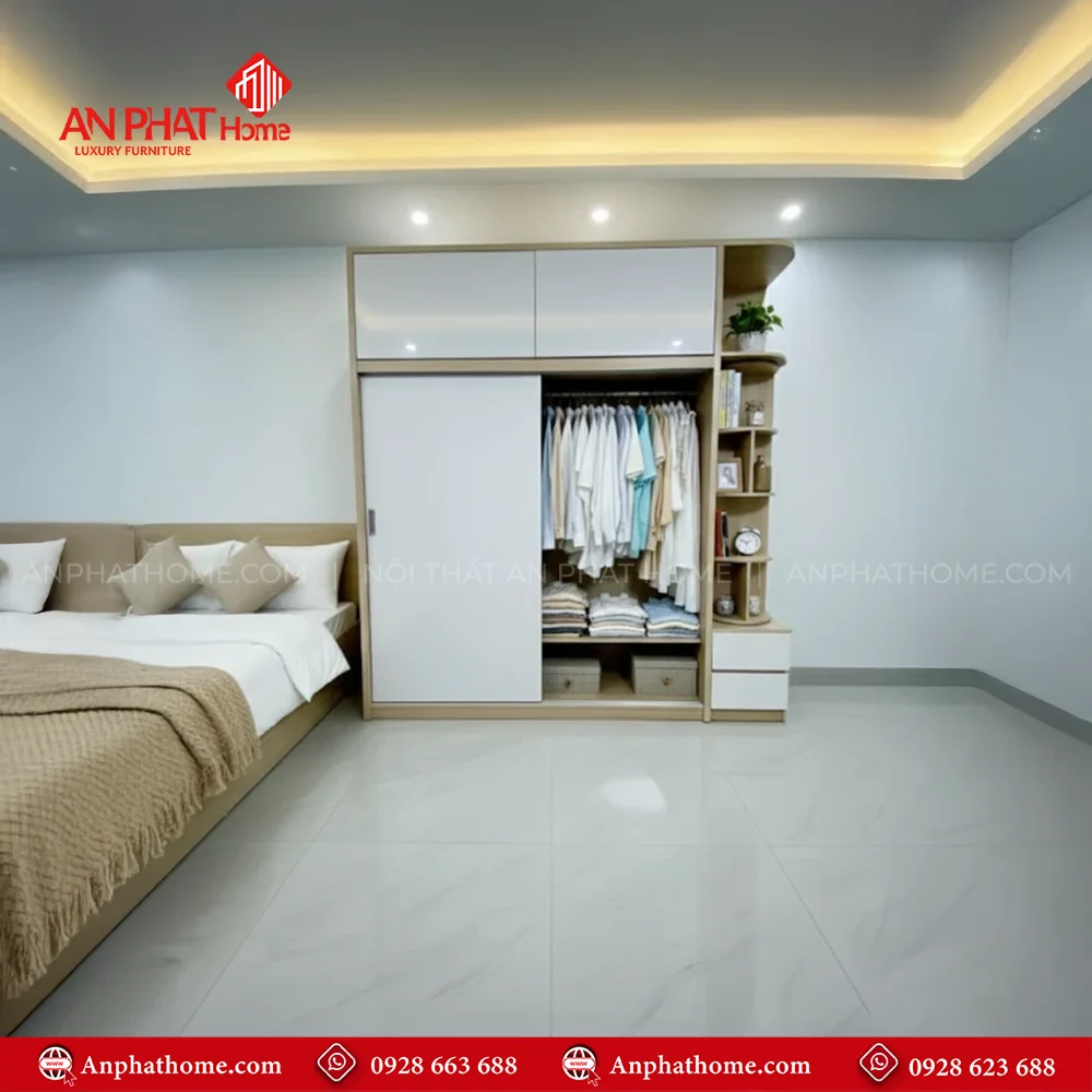 Combo Giường Tủ CB-84 17 Thiết kế tủ đựng quần áo đẹp hiện đại