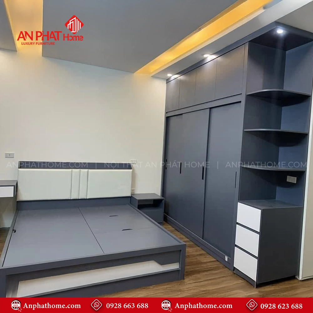 Combo Giường Tủ Nội Thất Phòng Ngủ CB-44 5 Combo Giường Tủ Nội Thất Phòng Ngủ CB-44 An Phát Home