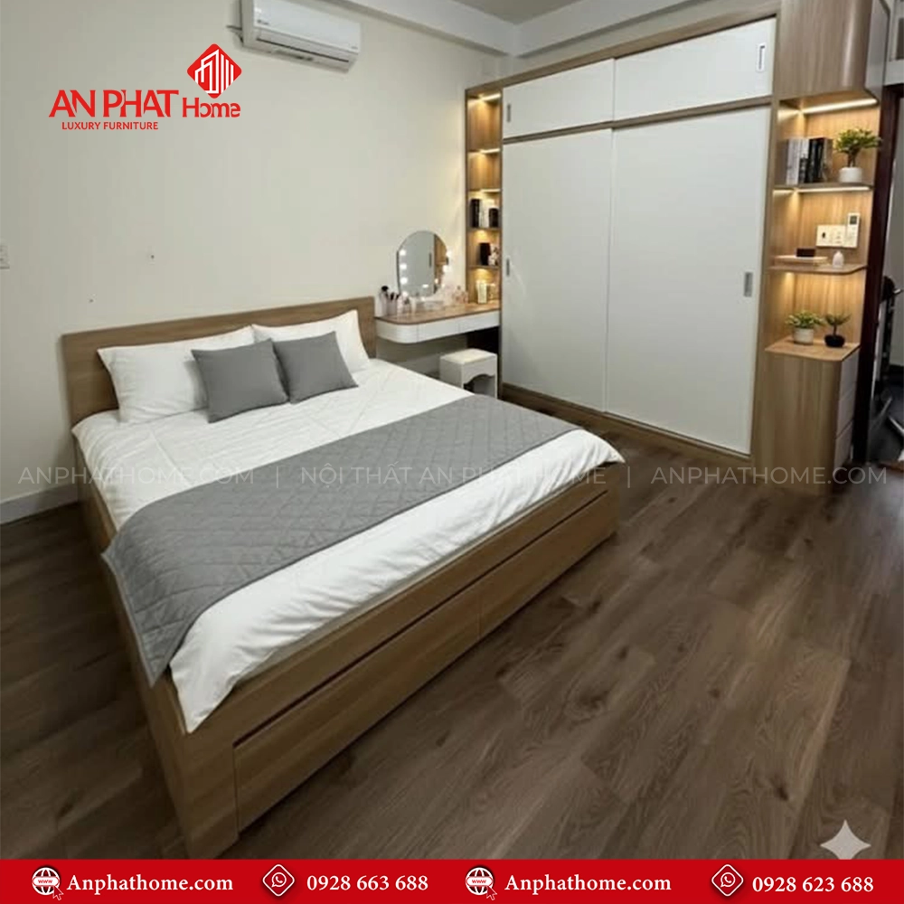 Combo Giường Tủ Phòng Ngủ CB-04 5 Combo Giường Tủ Phòng Ngủ CB-04 An Phát Home
