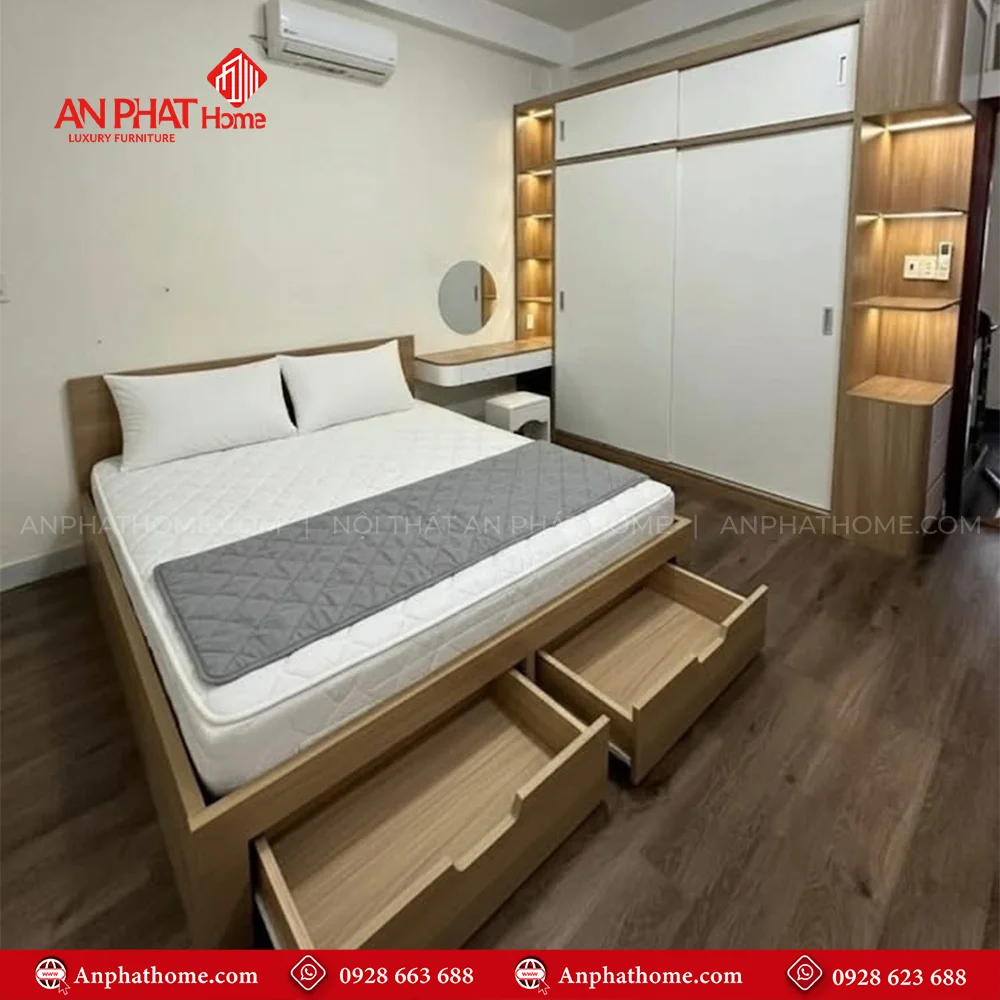 Combo Giường Tủ Phòng Ngủ CB-04 6 Combo giường tủ phòng ngủ giá rẻ