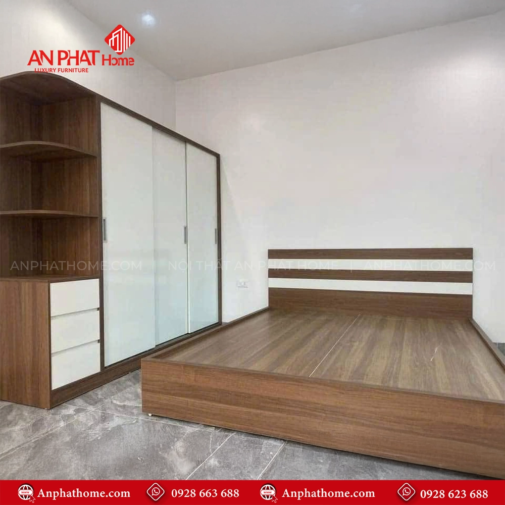 Combo Giường Tủ Phòng Ngủ CB-18 5 Combo Giường Tủ Phòng Ngủ CB-18 An Phát Home