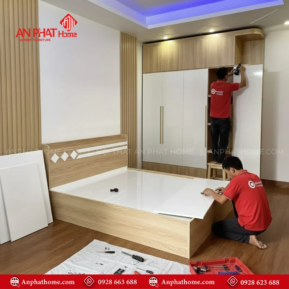 Combo Giường Tủ Phòng Ngủ CB-19 6 Thiết kế phòng ngủ nhỏ đẹp