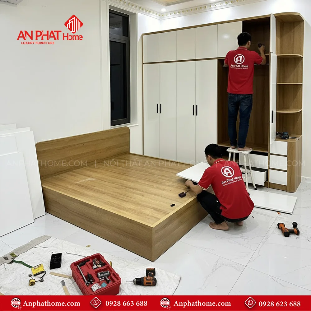 Combo Giường Tủ Phòng Ngủ CB-33 6 Combo giường tủ hiện đại