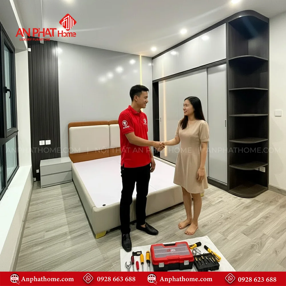 Bộ giường ngủ và bàn trang điểm đẹp nhất hiện nay