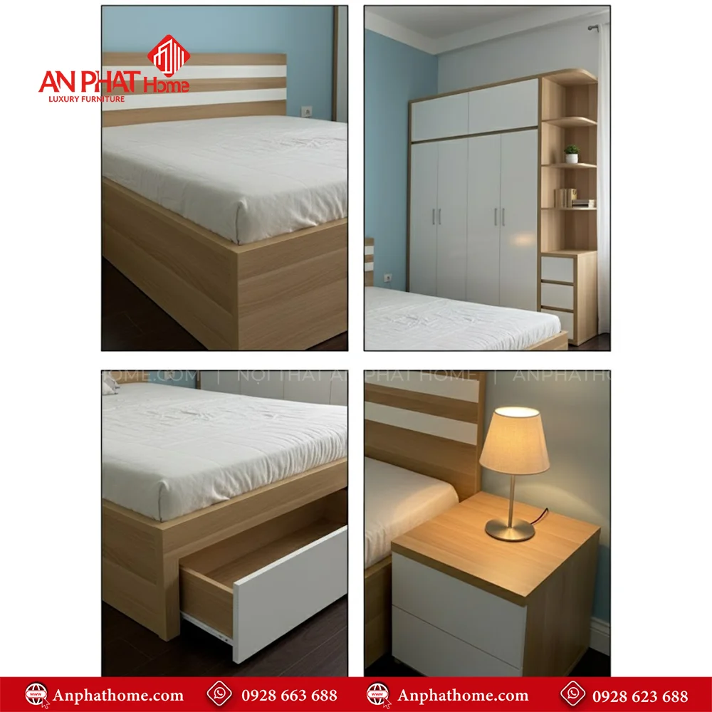 Combo Giường Tủ Phòng Ngủ CB-67 9 Bộ giường ngủ và bàn trang điểm đẹp nhất hiện nay