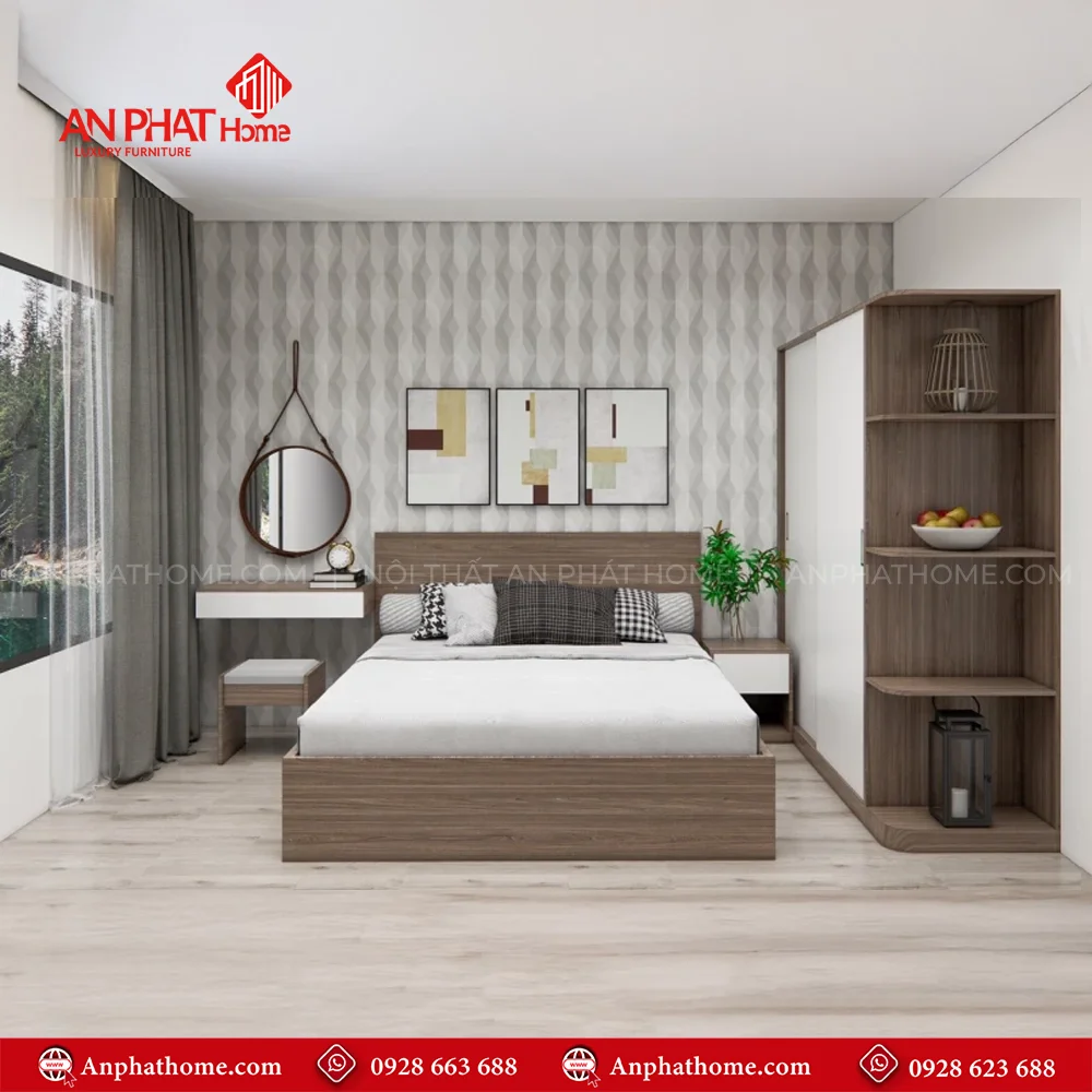 Combo Giường Tủ Phòng Ngủ CB-82 14 Combo giường tủ phòng ngủ giá rẻ