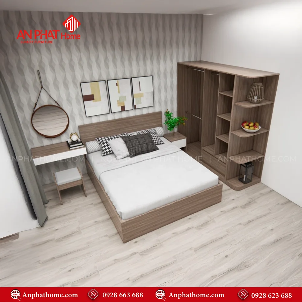 Combo Giường Tủ Phòng Ngủ CB-82 16 Combo giường tủ phòng ngủ Hà Nội