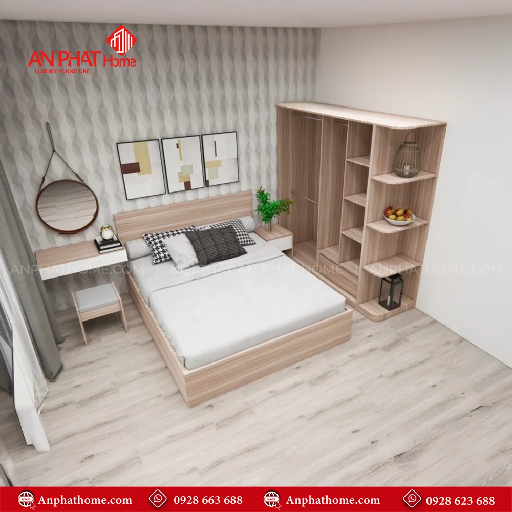 Combo Giường Tủ Phòng Ngủ CB-82 18 Bộ combo giường tủ phòng cưới