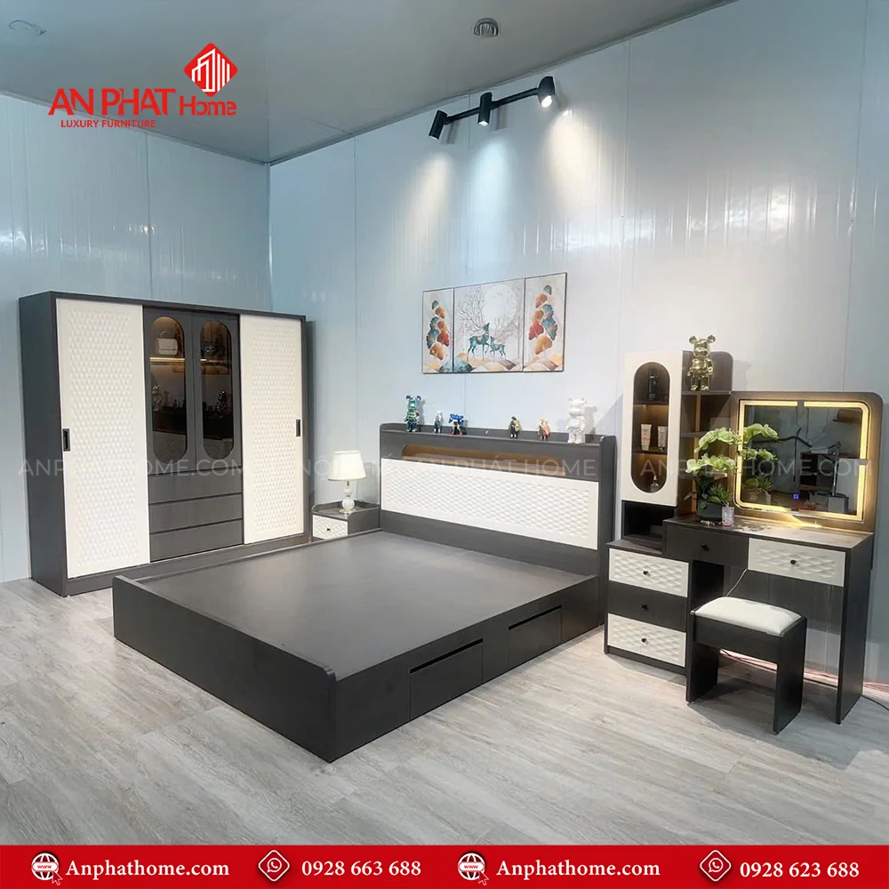 Combo Giường Tủ Phòng Ngủ CB-90 8 Combo giường tủ phòng ngủ giá rẻ