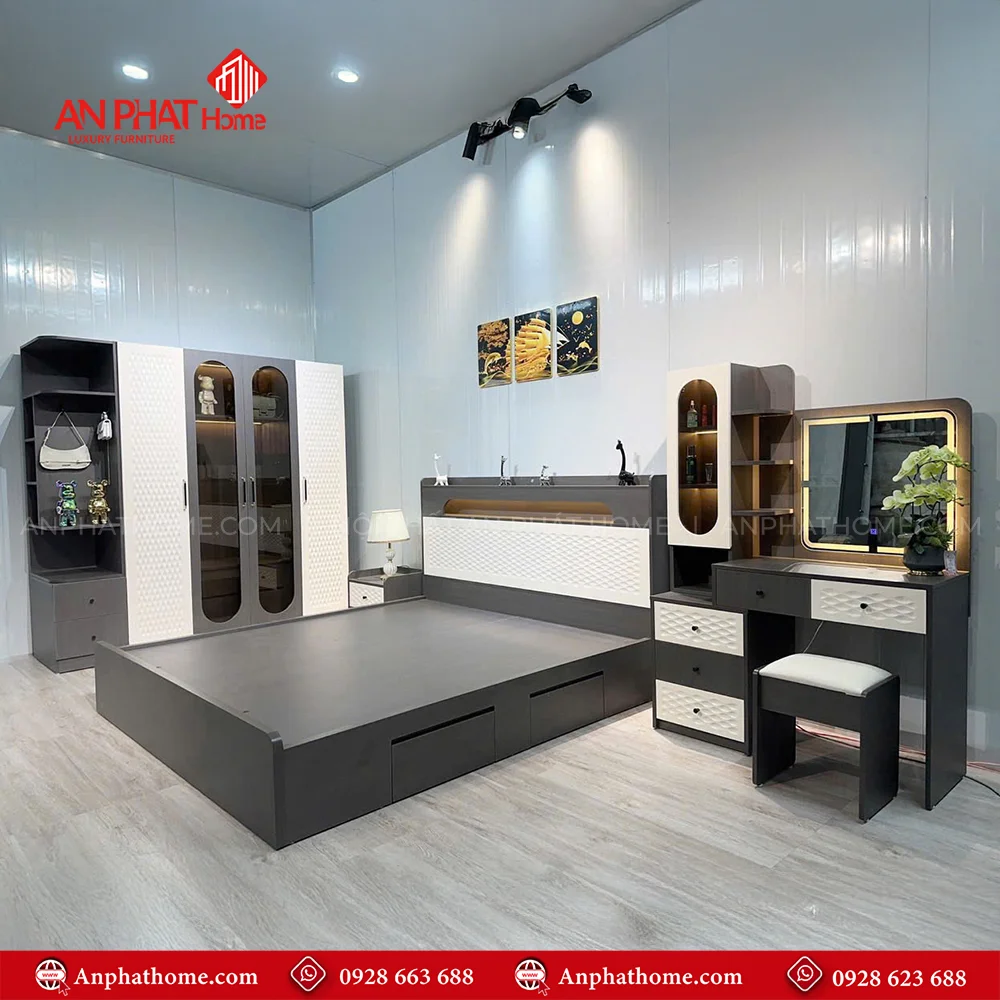 Combo Giường Tủ Phòng Ngủ CB-95 6 Bộ combo giường tủ bàn trang điểm