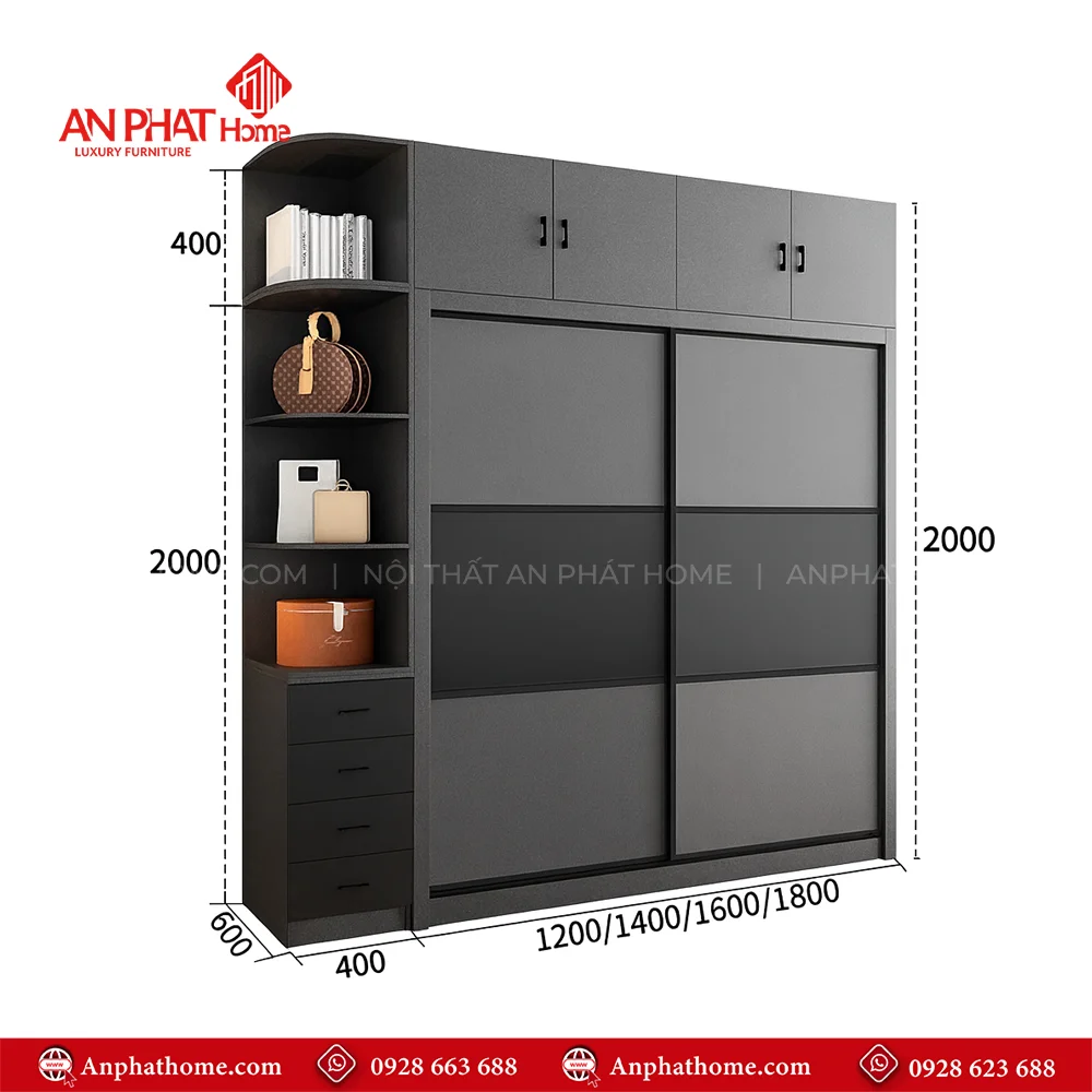 Thiết kế tủ quần áo đẹp theo yêu cầu