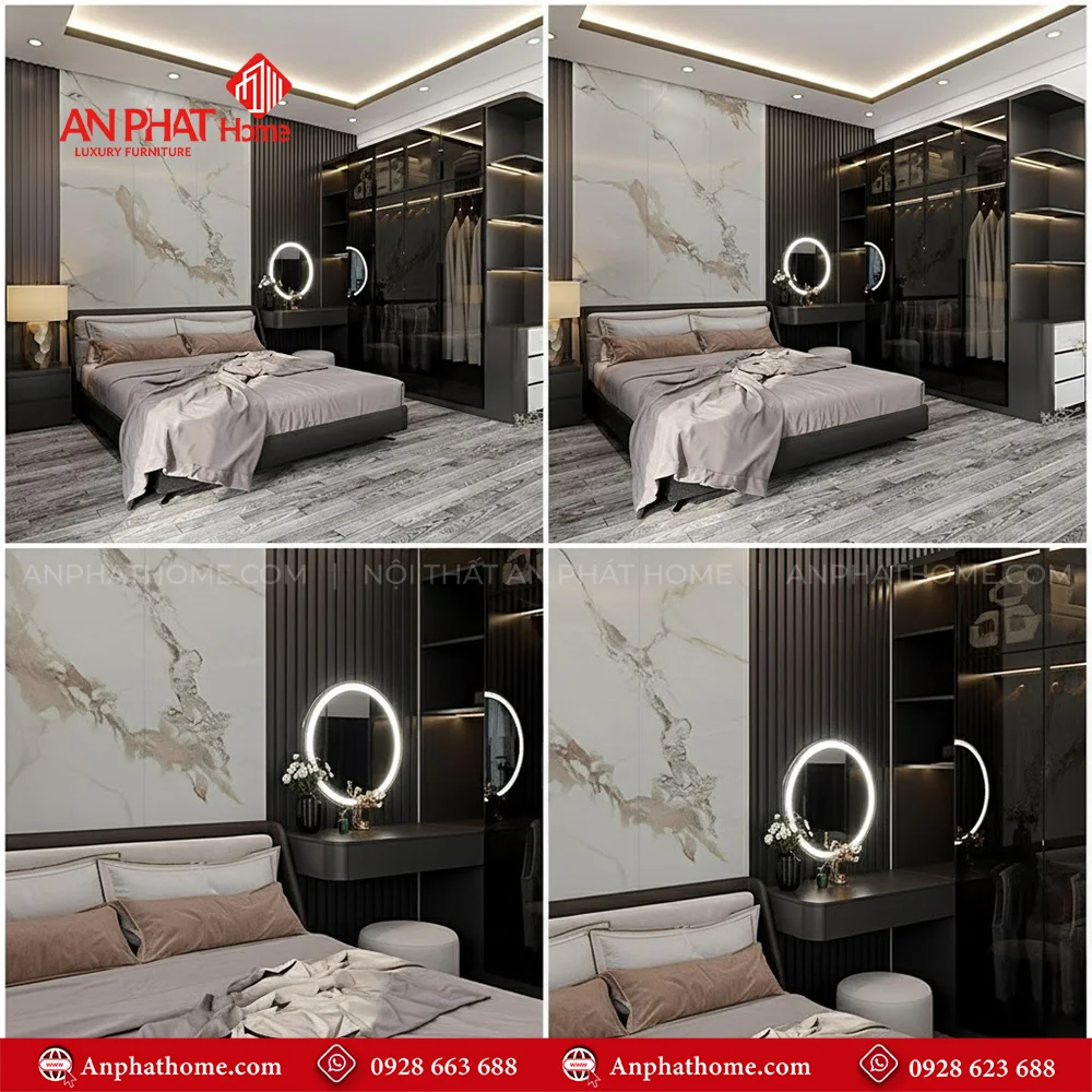 Combo Nội Thất Phòng Ngủ CB-72 8 Giường tủ gỗ công nghiệp cao cấp