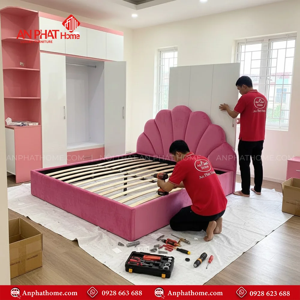 Combo Phòng Ngủ Bé Gái CB-66 9 Combo Phong Ngu Be Gai CB 66 4