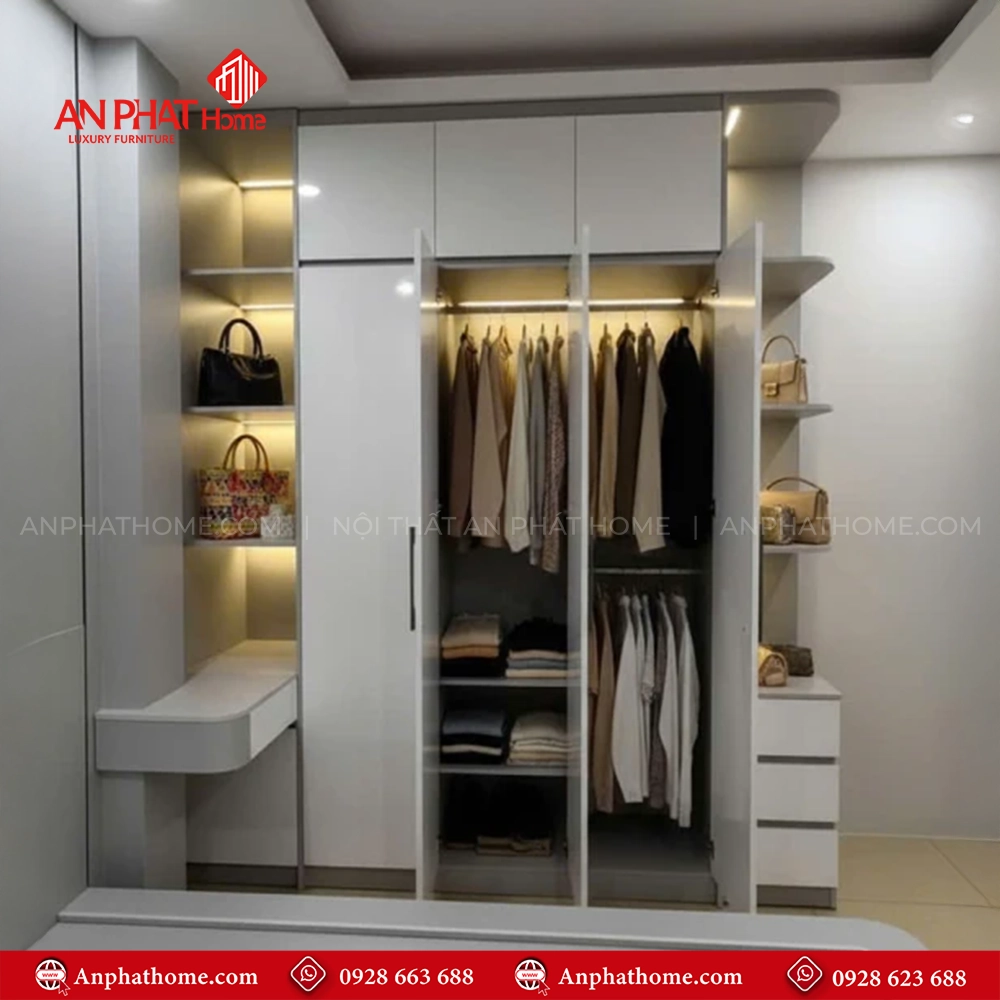 Combo Phòng Ngủ CB-87 9 Mẫu tủ quần áo hiện đại thiết kế theo yêu cầu