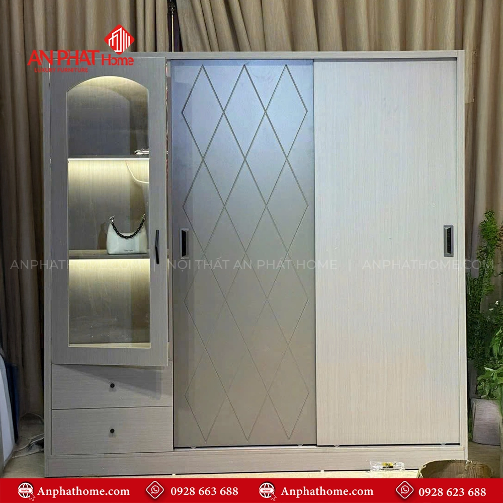 Combo Phòng Ngủ Đẹp CB-100 6 Mẫu tủ quần áo cánh lùa