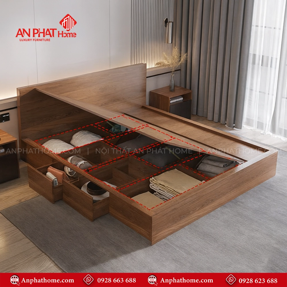 Combo Phòng Ngủ Đẹp CB-69 23 Mẫu giường ngủ hiện đại gỗ công nghiệp