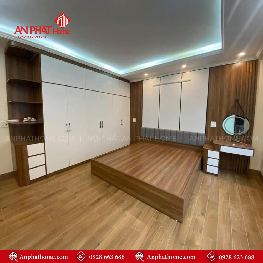 Combo Phòng Ngủ Gỗ Công Nghiệp CB-13 5 Combo Phòng Ngủ Gỗ Công Nghiệp CB-13 An Phát Home