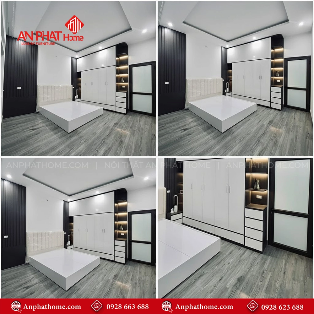 Combo Phòng Ngủ Gỗ Công Nghiệp CB-65 8 combo giường tủ phòng cưới