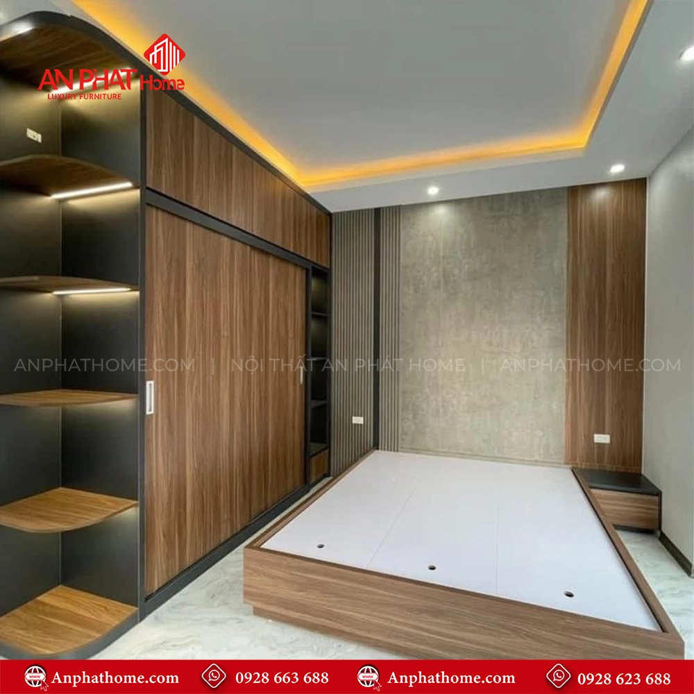 Combo Phòng Ngủ Gỗ Đẹp CB-34 5 Combo Phòng Ngủ Gỗ Đẹp CB-34 An Phát Home
