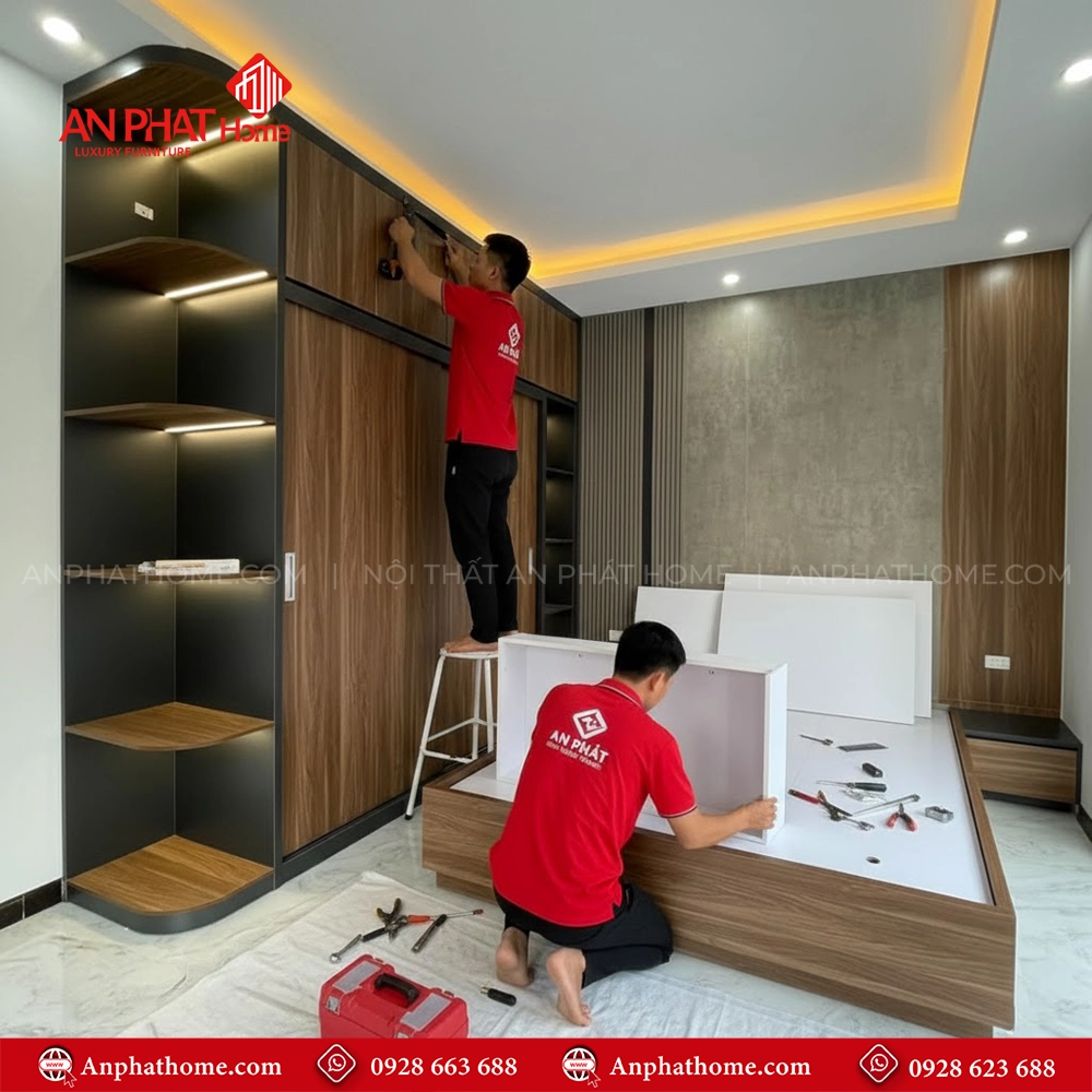 Combo Phòng Ngủ Gỗ Đẹp CB-34 6 Combo nội thất phòng ngủ gỗ công nghiệp