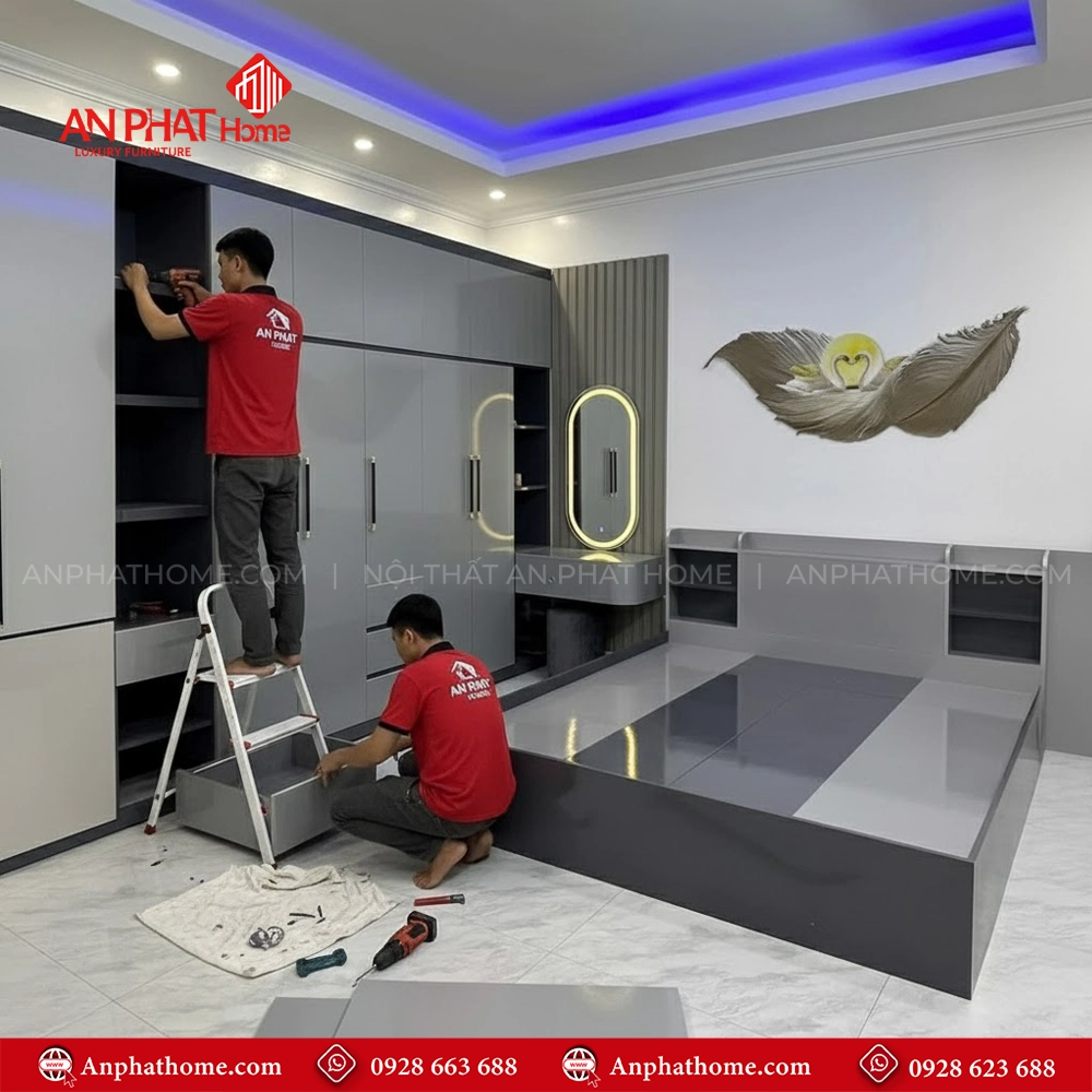 Combo Phòng Ngủ Hiện Đại CB-24 6 Combo nội thất phòng ngủ gỗ giá rẻ tại TPHCM, Hà Nội