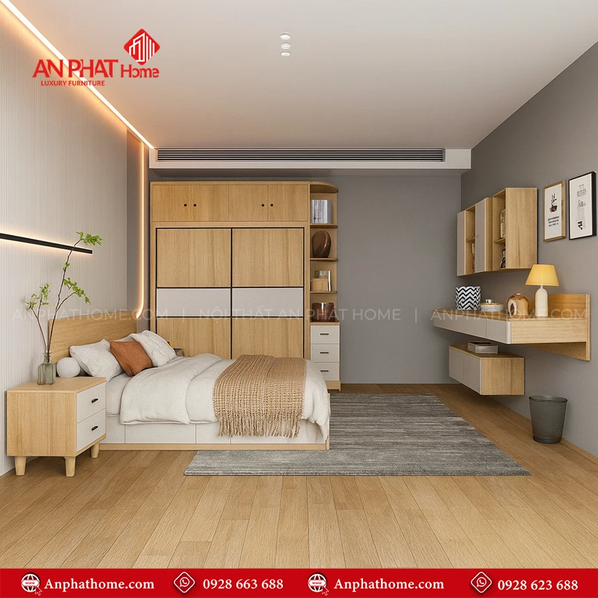 Combo Phòng Ngủ Hiện Đại CB-68 22 Combo phòng ngủ gỗ công nghiệp